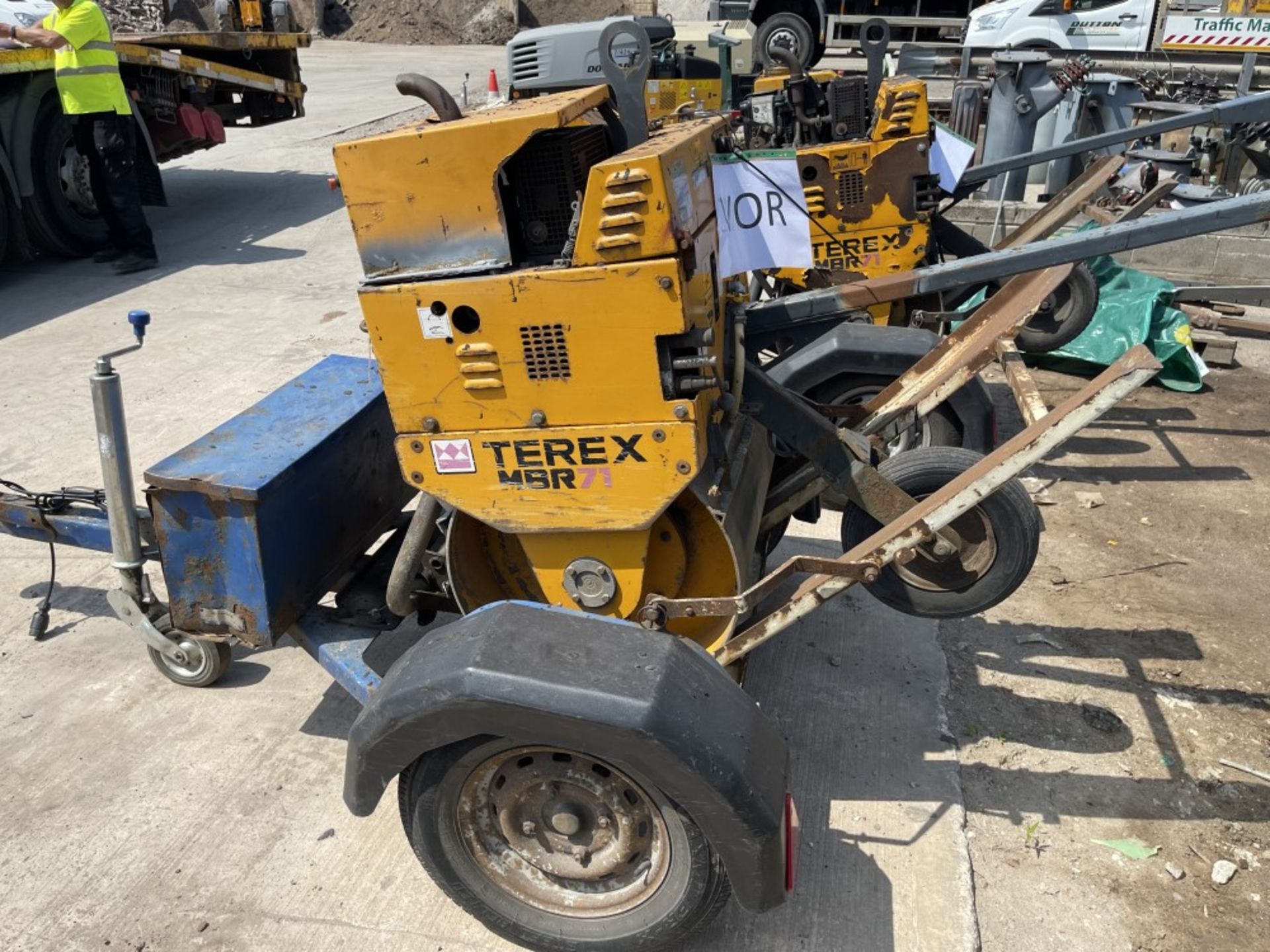 TEREX MBR71 PEDESTRIAN ROLLER C/W TRAILER - Image 2 of 3