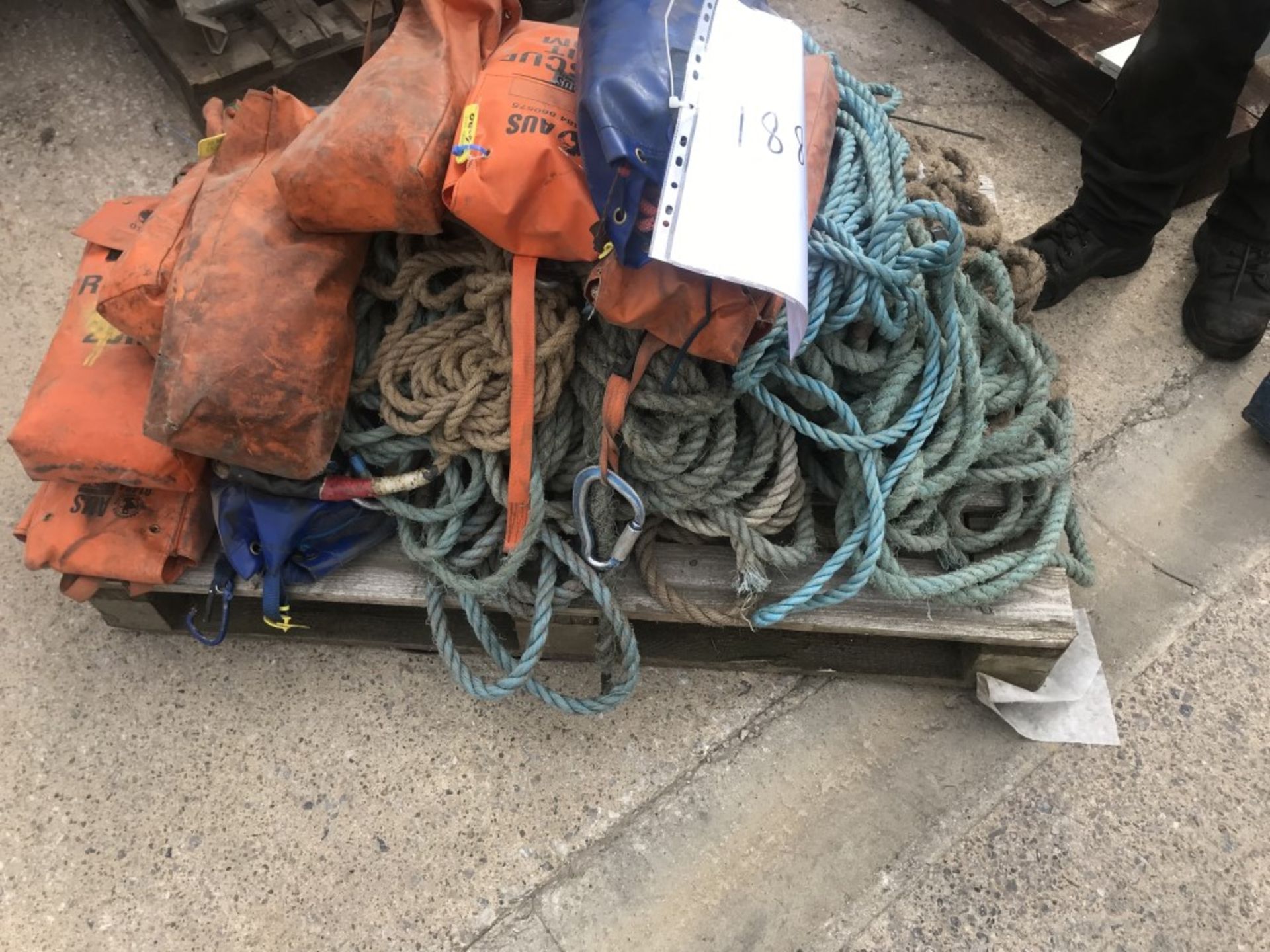 selection nylon rope and rescue kits