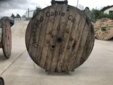 wooden cable drum