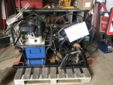 Petrol Hydraulic power pack and hose reel