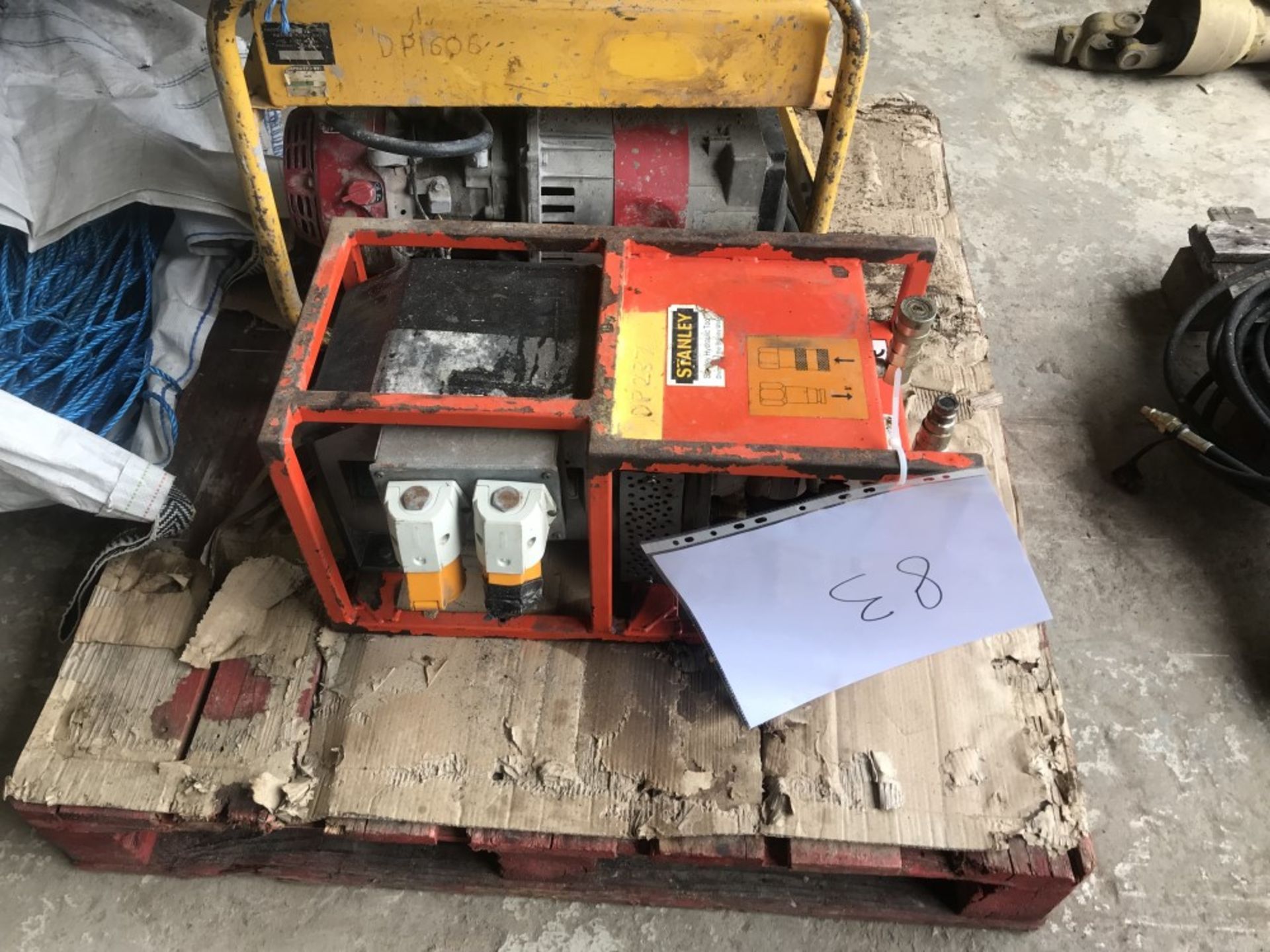 Stanley 110v hydraulic Generator non runner