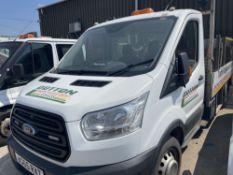 65 reg FORD TRANSIT DROPSIDE C/W TAIL LIFT (NON RUNNER) 1ST REG 10/15, TEST 10/21, V5 HERE, 1 FORMER