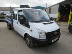 61 reg FORD TRANSIT 350 115 DOUBLE CAB DROPSIDE, 1ST REG 11/11, 25814M WARRANTED, V5 MAY FOLLOW [