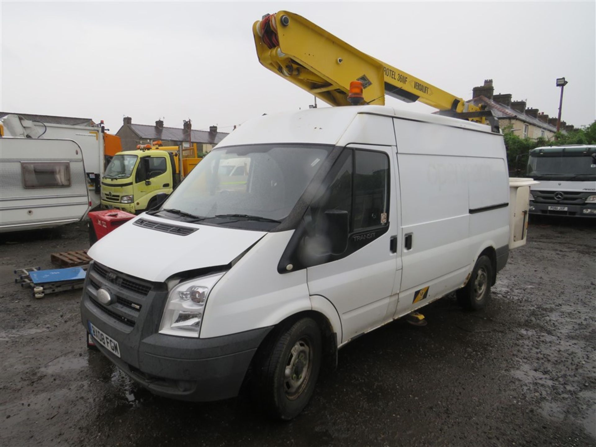 08 reg FORD TRANSIT 115 T350M RWD CHERRY PICKER, 1ST REG 03/08, 285494KM NOT WARRANTED, V5 HERE, 1 - Image 2 of 9