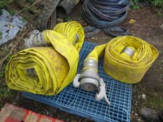 3 X YELLOW WATER PUMP HOSES (DIRECT UNITED UTILITIES WATER) [+ VAT]