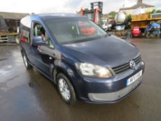 11 reg VW CADDY 1.6 DIESEL AUTO, 1ST REG 04/11, TEST 08/22, 272543M, V5 MAY FOLLOW [NO VAT]