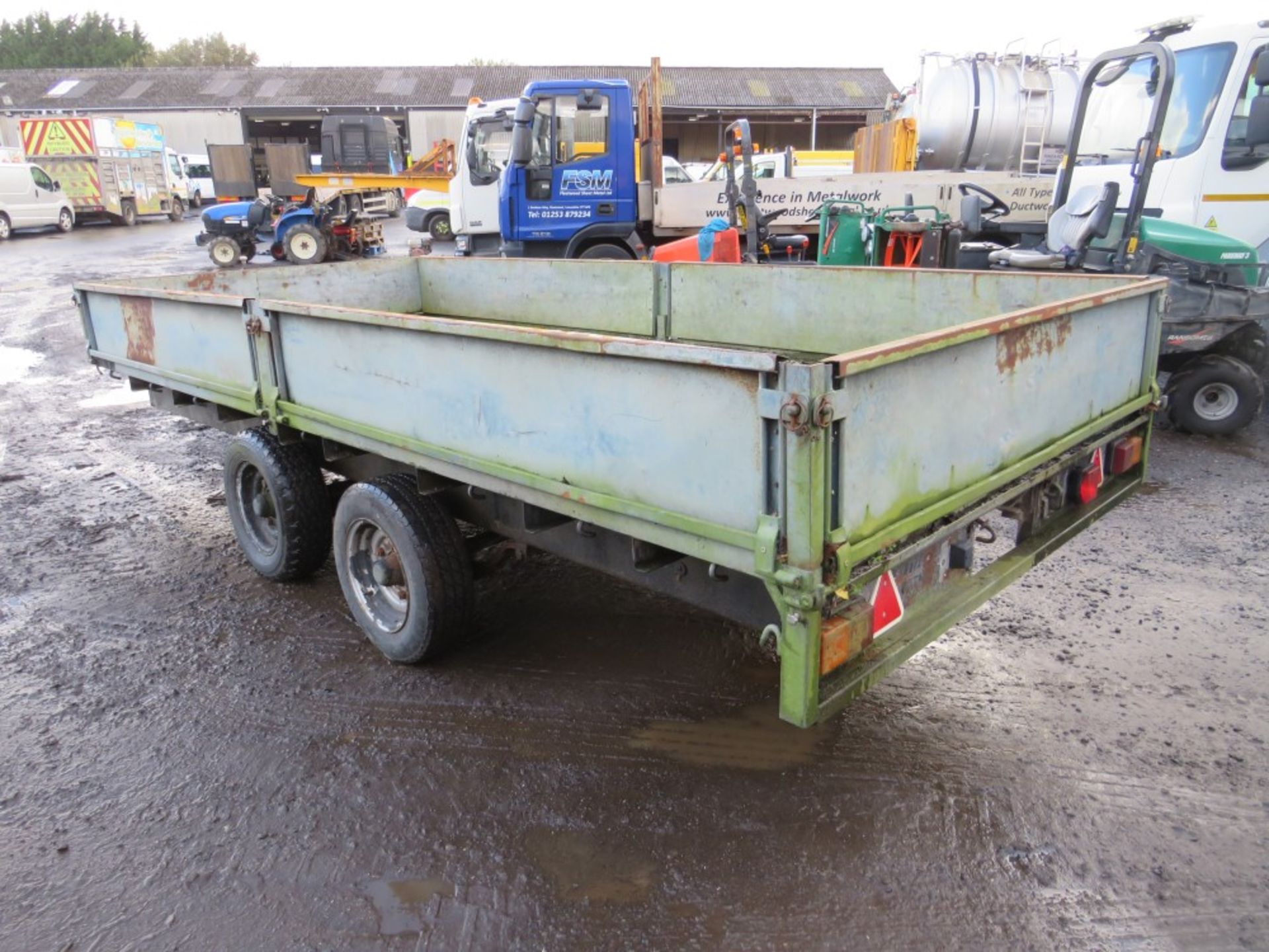 IFOR WILLIAMS 14' X 6'6" 3.5 TON TWIN AXLE DROPSIDE TRAILER [NO VAT] - Image 2 of 2