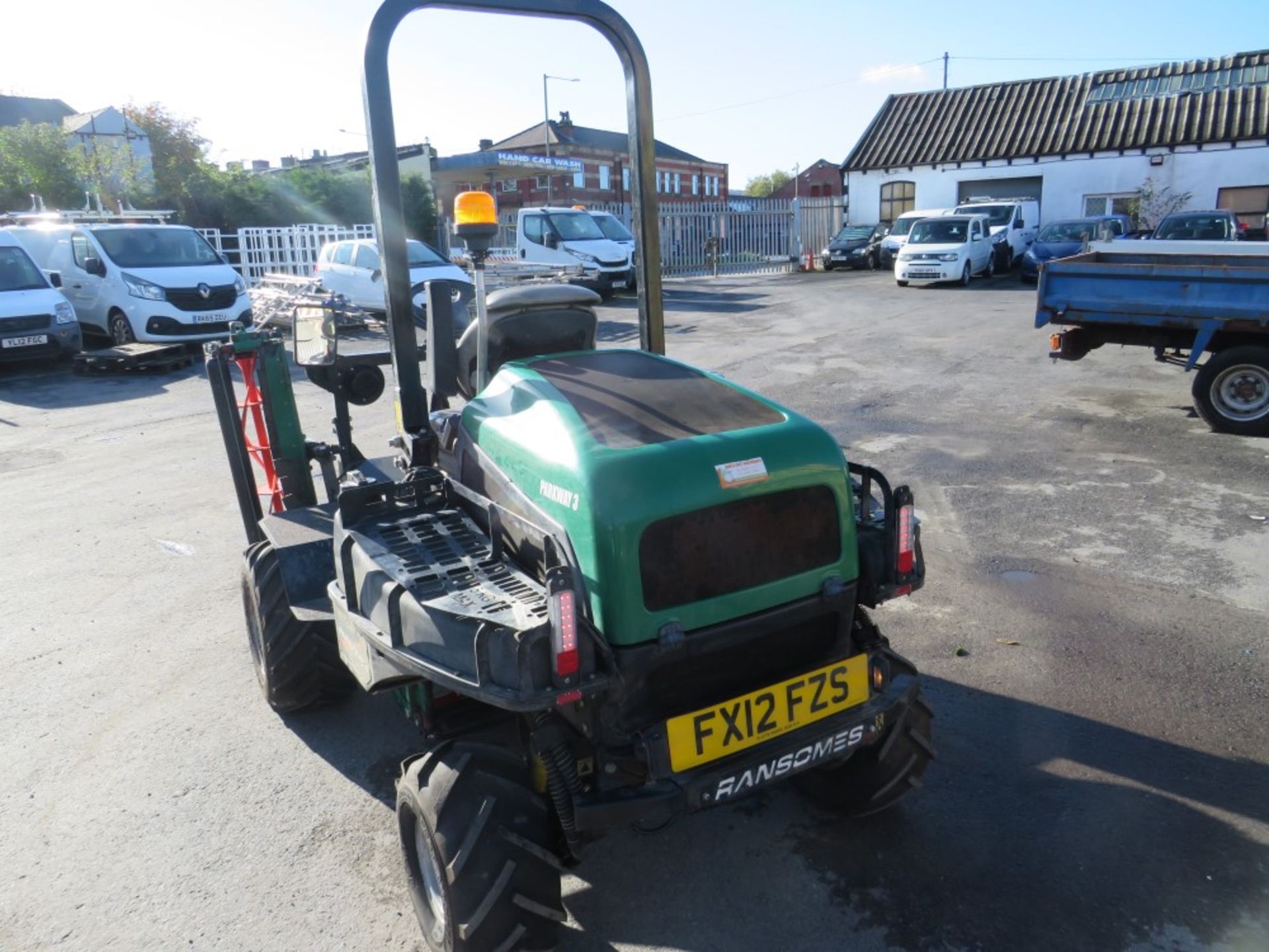 12 reg RANSOME PARKWAY 3 RIDE ON MOWER (DIRECT COUNCIL) 1ST REG 04/12, 2048 HOURS, V5 HERE, 1 FORMER - Image 3 of 6