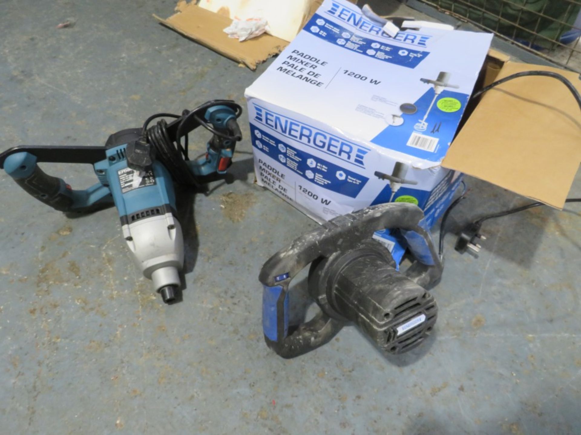 2 X ENERGER & ERBAUER PADDLE MIXER [+ VAT]