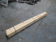 9 PIECES 8FT 2 X 2 TIMBER [NO VAT]