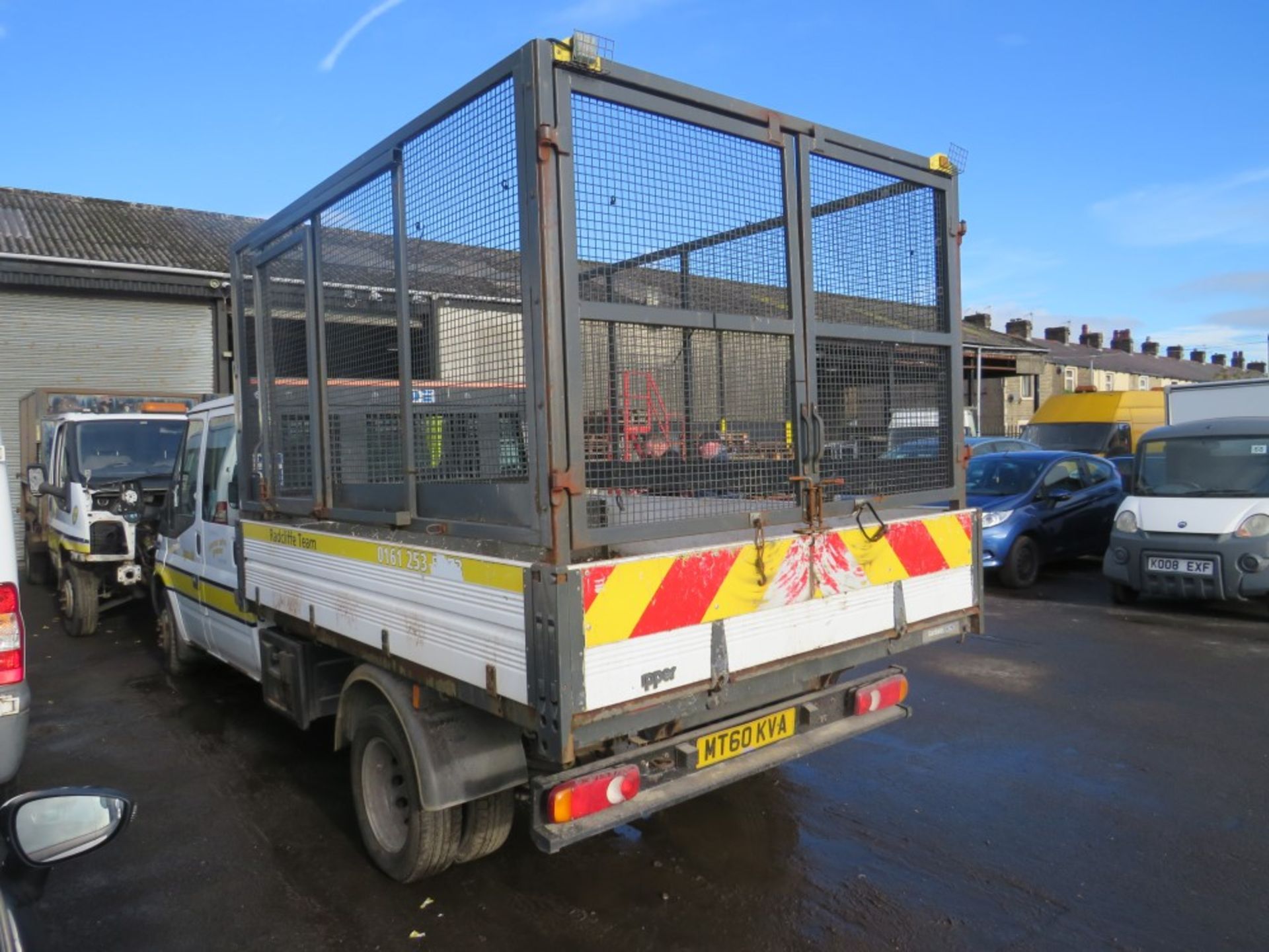 60 reg FORD TRANSIT 100 T350L D/C RWD CAGED TIPPER (NON RUNNER) (DIRECT COUNCIL) 1ST REG 02/11, - Image 3 of 6