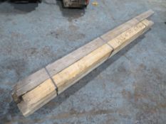 4 PIECES 4 X 4 X 7FT TIMBER [NO VAT]