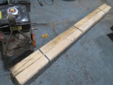 4 PIECES 4 X 3 X 8FT TIMBER [NO VAT]