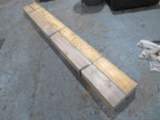 4 PIECES 5 X 2 X 7FT TIMBER [NO VAT]