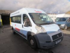 12 reg FIAT DUCATO MINIBUS (DIRECT COUNCIL) 1ST REG 04/12, TEST 12/21, 51380M, V5 HERE, 1 FORMER