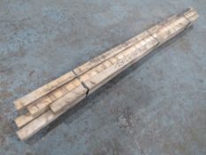 6 PIECES 2 X 2 X 7FT TIMBER [NO VAT]