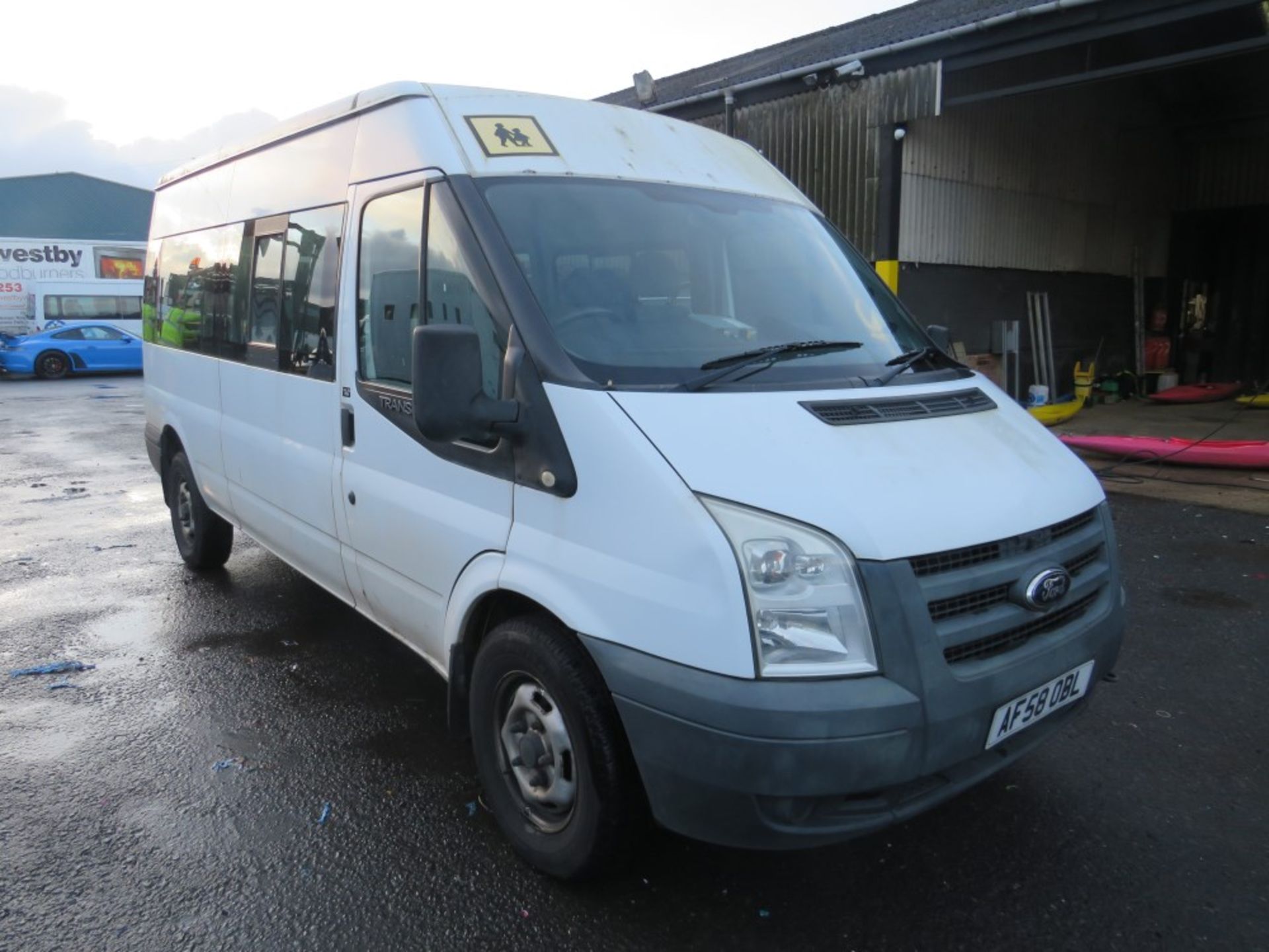 58 reg FORD TRANSIT 140 T370 15S RWD MINIBUS (DIRECT COUNCIL) 1ST REG 09/08, TEST 07/22, 182235KM,