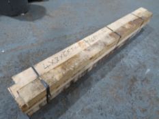 6 PIECES 4" X 3" X 6FT TIMBER [NO VAT]