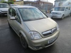 57 reg VAUXHALL MERIVA, 1ST REG 11/07, TEST 03/22, 66144M NOT WARRANTED, NO V5 [NO VAT]