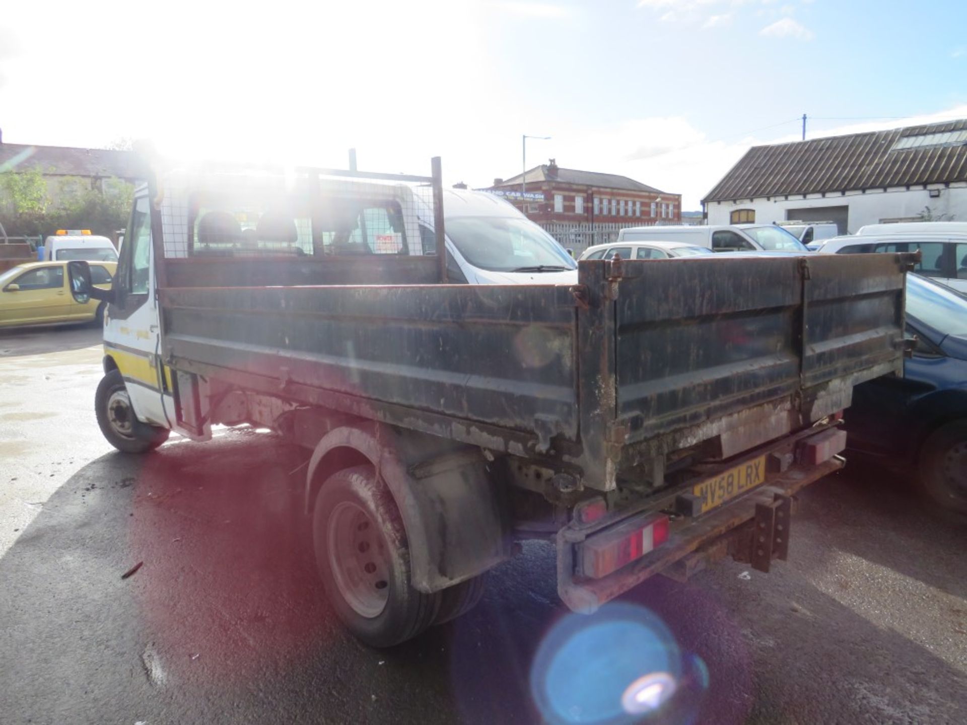 58 reg FORD TRANSIT 100 T350M RWD TIPPER (NON RUNNER) (DIRECT COUNCIL) 1ST REG 09/08, V5 HERE, 1 - Image 3 of 5