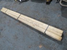 6 PIECES 2 X 2 X 8FT TIMBER [NO VAT]