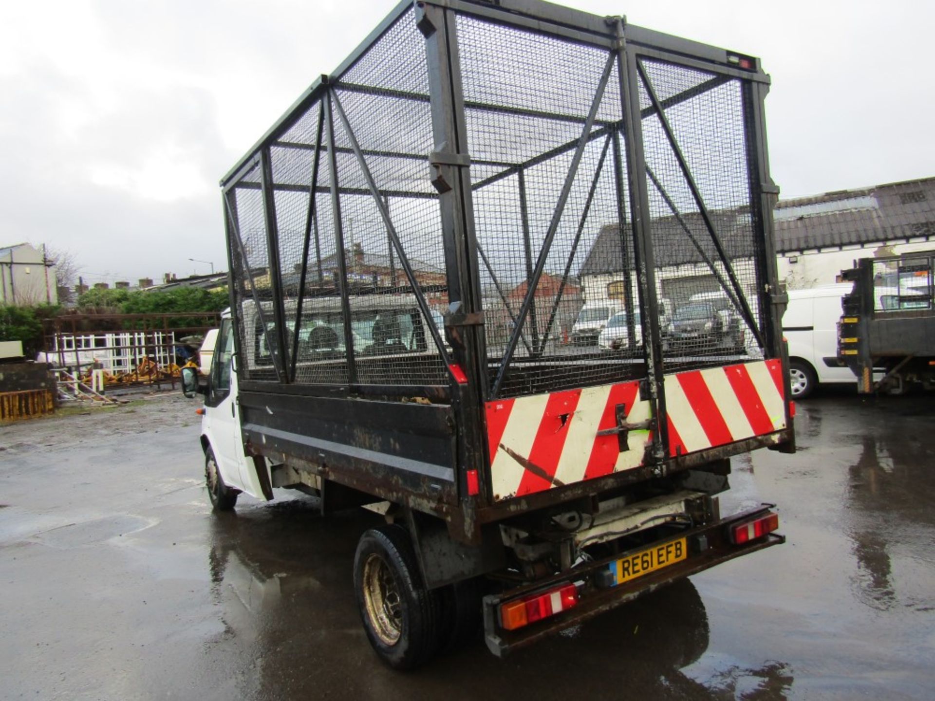 61 reg FORD TRANSIT 115 T350 CAGED TIPPER, 1ST REG 11/11, TEST 06/22, 128800M WARRANTED, - Image 3 of 6