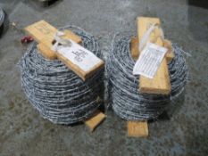 2 X ROLLS OF BARBED WIRE [+ VAT]