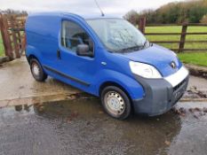 14 reg PEUGEOT BIPPER S HDI (LOCATION SHEFFIELD) 1ST REG 06/14, 104639M (RING FOR COLLECTION
