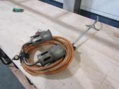 LARGE PROPANE 2 HEAD BLOW TORCH (DIRECT HIRE CO) [+ VAT]