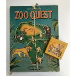 'Zoo Quest' 1960s board game by Ariel, boxed; together with a small circus picture cube puzzle (2)