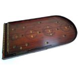 A vintage wooden Bagatelle board