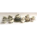 A Royal Doulton 'Old Colony' part tea service; together with a quantity of Regency Royal Grafton
