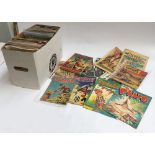 A large box of various vintage and other comics, to include Bugs Bunny, Tarzan, DC, 2000AD,