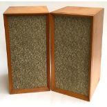 A pair of large Heathkit speakers