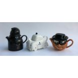 A collection of Carlton ware novelty teapots, 'Gangster', 'Policeman' and 'Police Car'