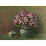 Bette Hardinge Smith, still life of flowers, oil on canvas, 31x41cm