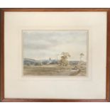 Patricia Hall, 19th century watercolour, indistinctly signed in pencil, 25x36cm