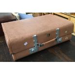 A vintage suitcase, 62cmW