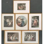 A set of six colour mezzotints after George Morland, sold by Gladwell & Co. 68 Queen Victoria