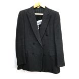 A double breasted grey wool suit jacket by Gieves & Hawkes, approx. 40" chest; together with two