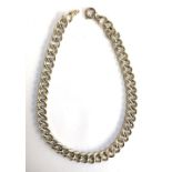 Heavy silver link chain, 60cm long, approx. 310g