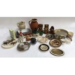 A mixed lot to include Wedgwood Spirit of Christmas figurine; Paragon bowl; cake stand etc