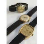 Three gent's wrist watches: a Rotary, Oris, and Avia