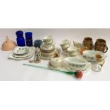 A Duchess 'Greensleeves' part tea set, comprising teacups (7), saucers (6), sideplates (6) and
