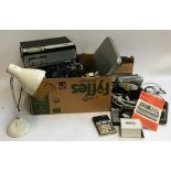 A mixed lot of electronic items, spares and repairs, Philips 4302 Twin-Track Tape Recorder etc
