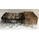 A large mixed lot of glassware (2 boxes)
