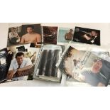 A collection of various film star memorabilia, to include Keanu Reeves, Brad Pitt and Daniel Craig