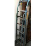 An aluminium folding step ladder and one other