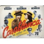 A 'Casablanca' film poster, 76x102