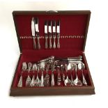 A canteen of Harts Silversmiths of Sheffield stainless steel cutlery. Approx. 103 pieces